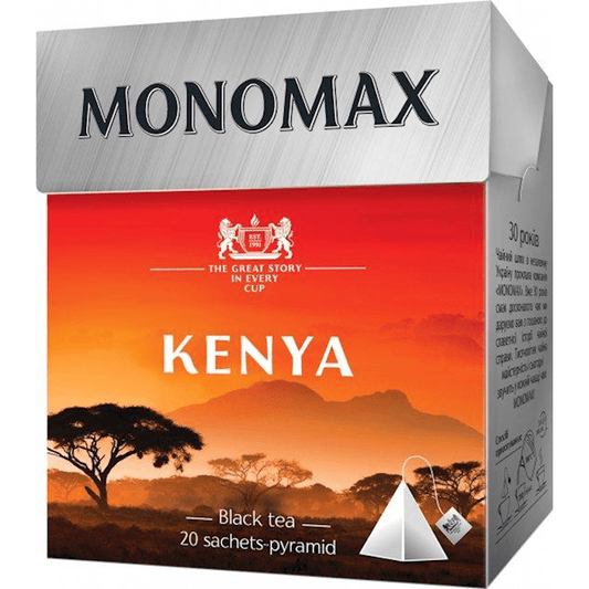 MONOMAX TEA PYRAMIDS BLACK "KENYA" 20 TEA BAGS