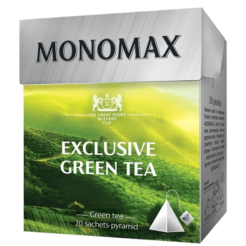 MONOMAX TEA PYRAMIDS GREEN  EXCLUSIVE  20 x 2 GR