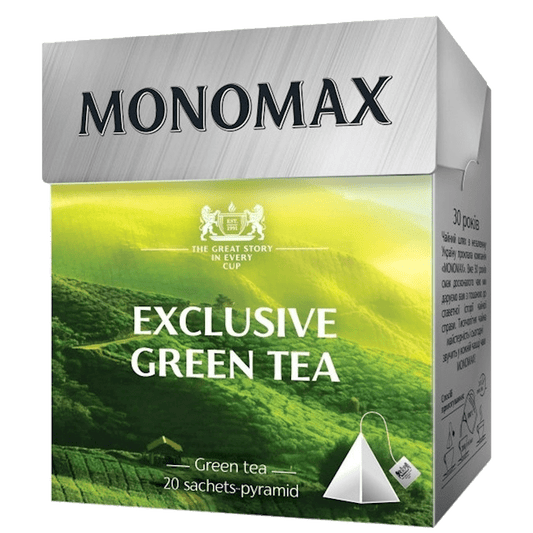 MONOMAX TEA PYRAMIDS GREEN  EXCLUSIVE  20 x 2 GR