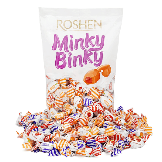 TOFFEE CANDY MINKY BINKY WITH JELLY FILLING 2.204LB/ 1KG