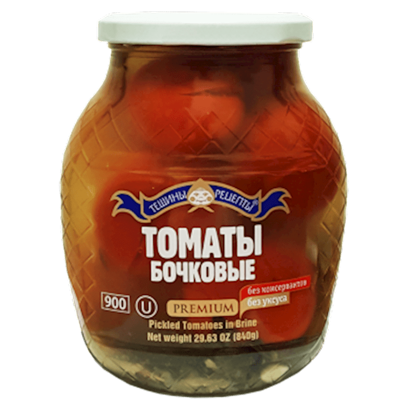 TOMATOES IN BRINE RED KVASHENIE KOSHER 900 ML