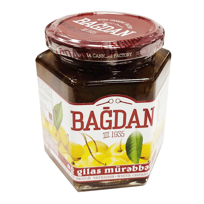 BAGDAN PRESERVE WHITE CHERRY 400 GR