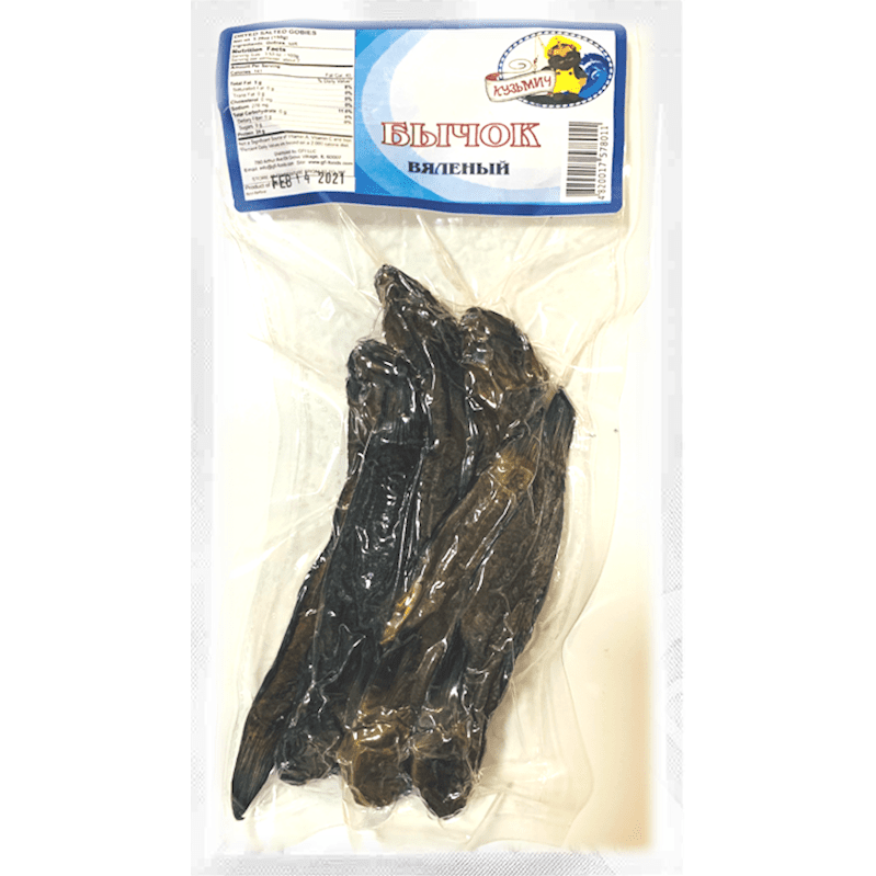 KUZMICH DRY FISH GUTTED GOBY BICHKI  V/P ~ 0.5 LB